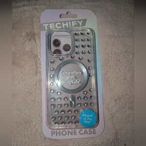 Silver Phone Case for iPhone 16 Pro Max
